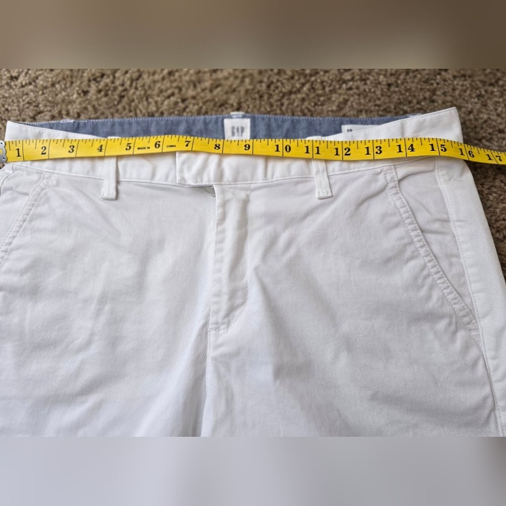GAP Bermuda Shorts Size 6 White - Picture 4 of 6